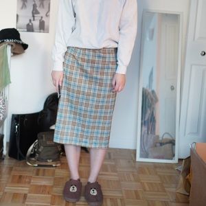 Kpop style A line midi skirt